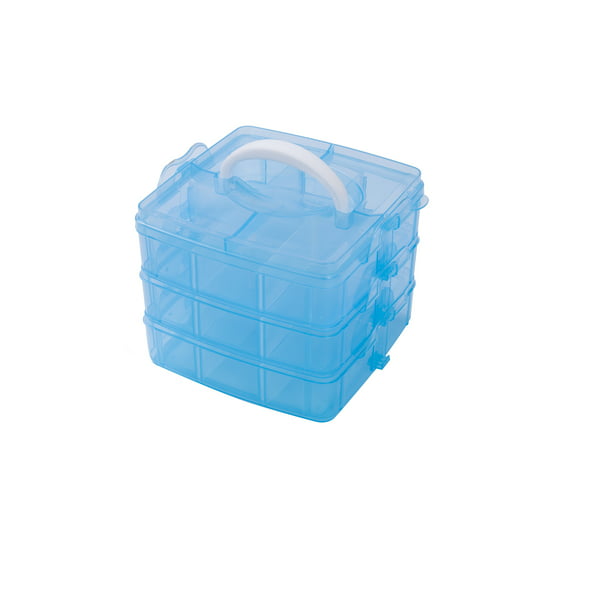 5Packs 15 Grids Clear Small Parts Storage Box Beads Container Organizer Case
